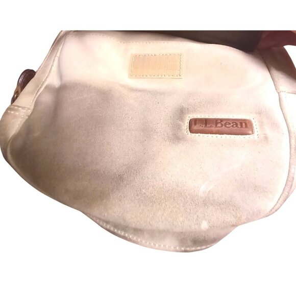 LL Bean Ameribag Unisex Healthy Back Bag Sling Backpack Suede Leather Vintage - Picture 11 of 12